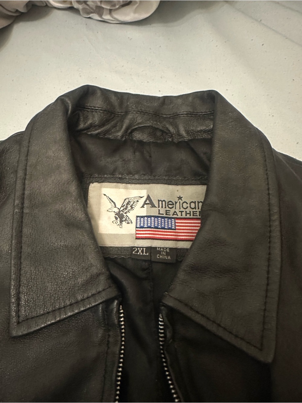 American Exchange Women's Black Leather Zip-Front Jacket - Picture 8 of 8